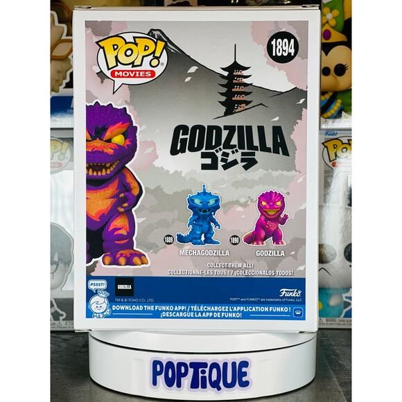 Godzilla Retro Futurism Art Godzilla Premium Funko Pop! #1894 - Picture 3 of 6